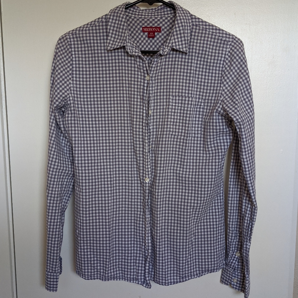 Merona Gingham button up